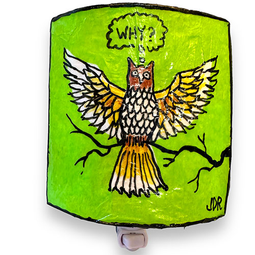 John Richards Night Light Owl 6x6 WP2514